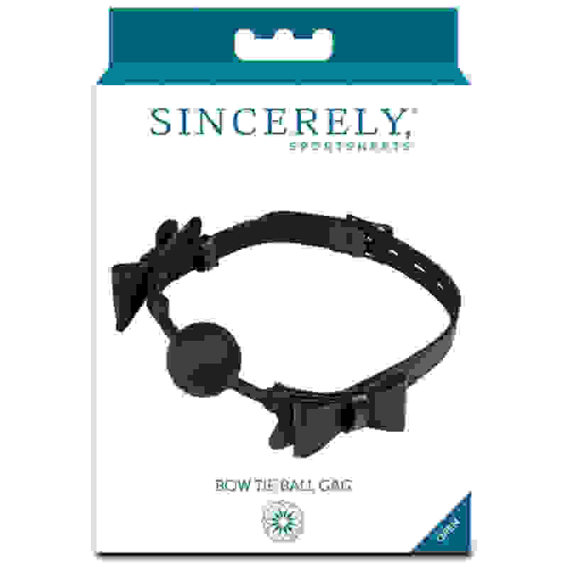 Bow Tie Ball Gag - Black