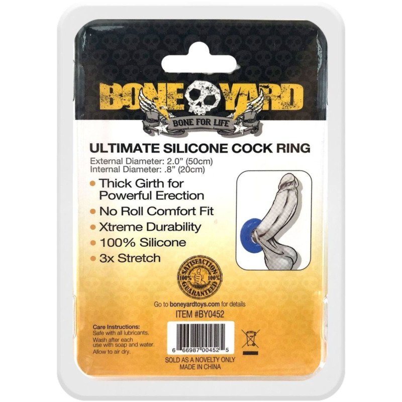 Ultimate Silicone Cock Ring - Blue - Image 3