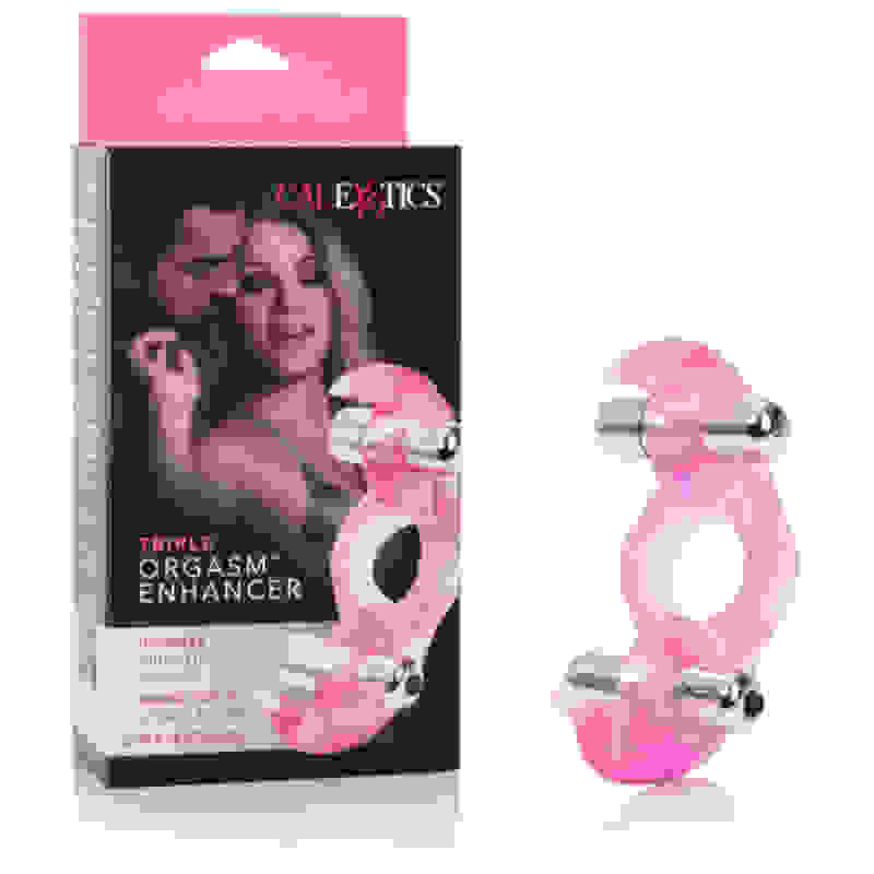 Silicone Triple Orgasm Erection Enhancer - Pink