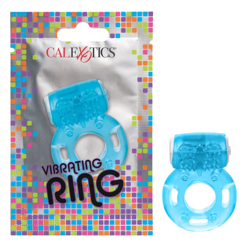 Foil Pack Vibrating Ring - Blue - Image 4
