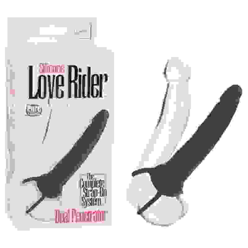 Silicone Love Rider Dual Penetrator - Black