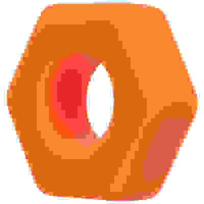 Alpha Liquid Silicone Prolong Sexagon Ring -  Orange