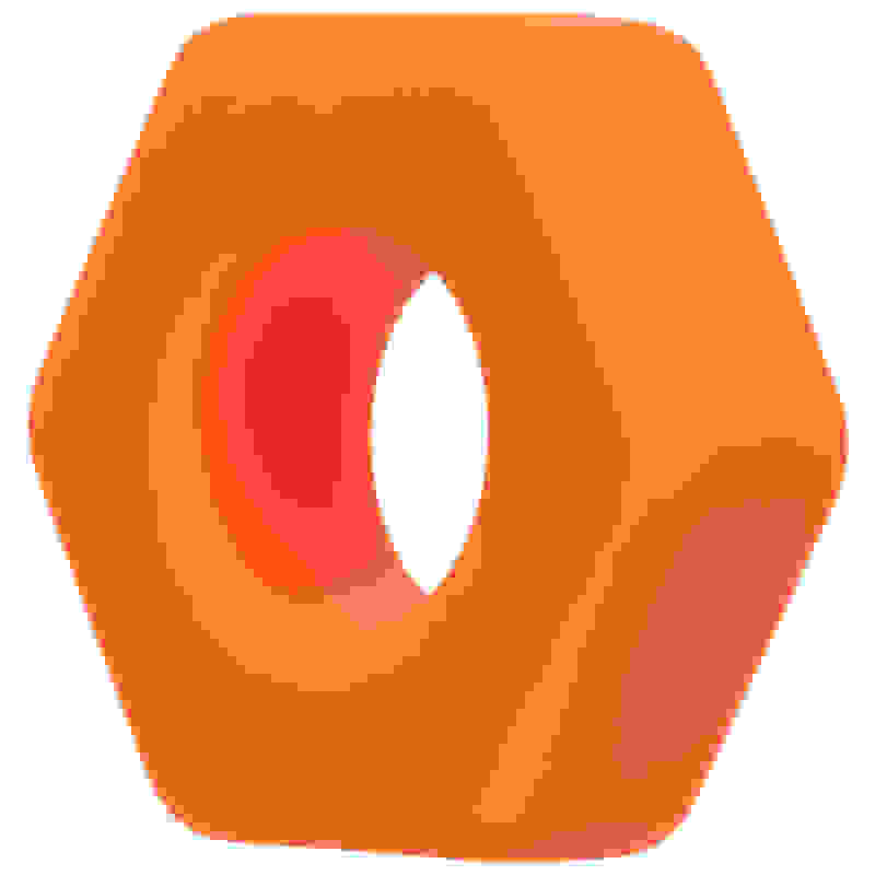 Alpha Liquid Silicone Prolong Sexagon Ring -  Orange