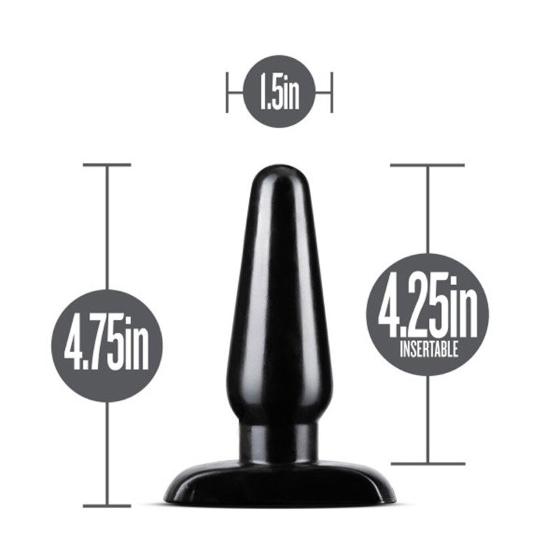 Anal Adventures - Basic Anal Plug - Medium - Black - Image 2