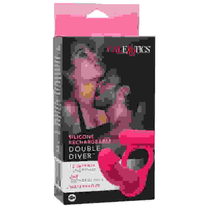 Silicone Rechargeable Double Diver - Pink