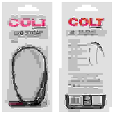 Colt 8 Snap Fastener Leather Strap - Black