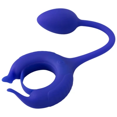 Admiral Plug and Play Weighted Cock Ring - Blue