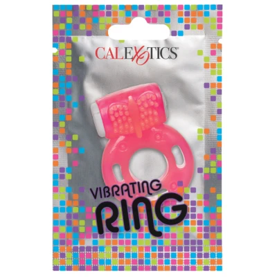 Foil Pack Vibrating Ring - Pink