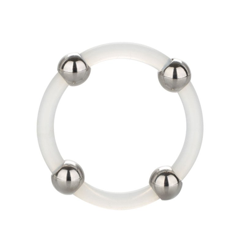 Steel Beaded Silicone Ring - Large - Image 3