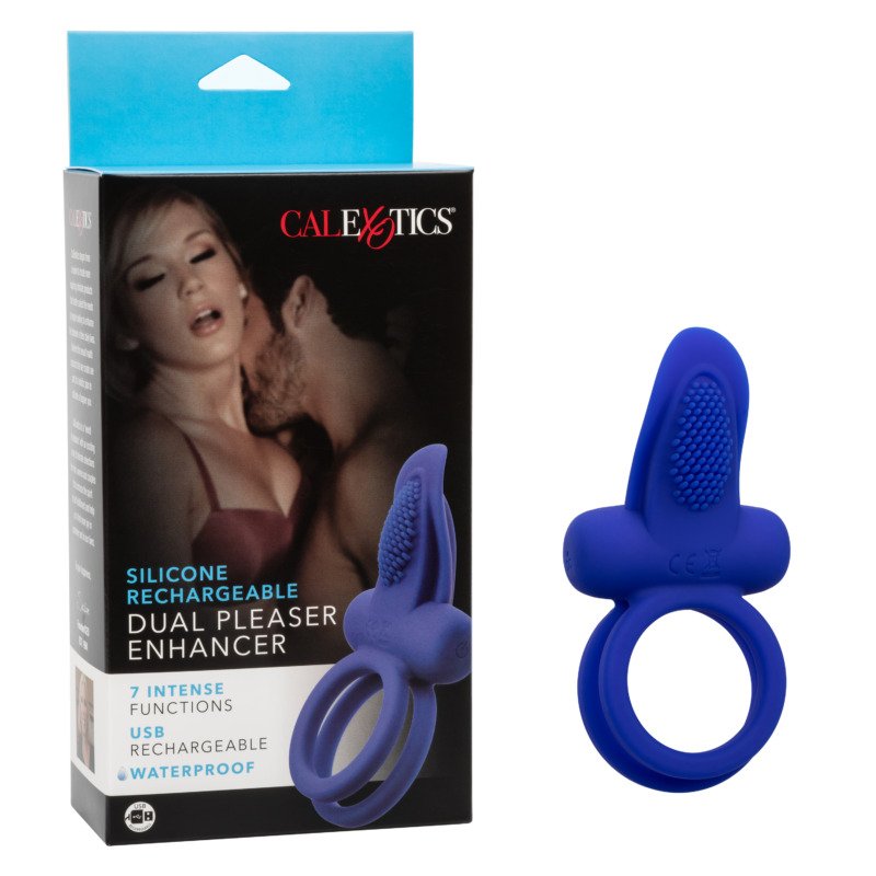 Silicone Rechargeable Dual Pleaser Enhancer - Image 3
