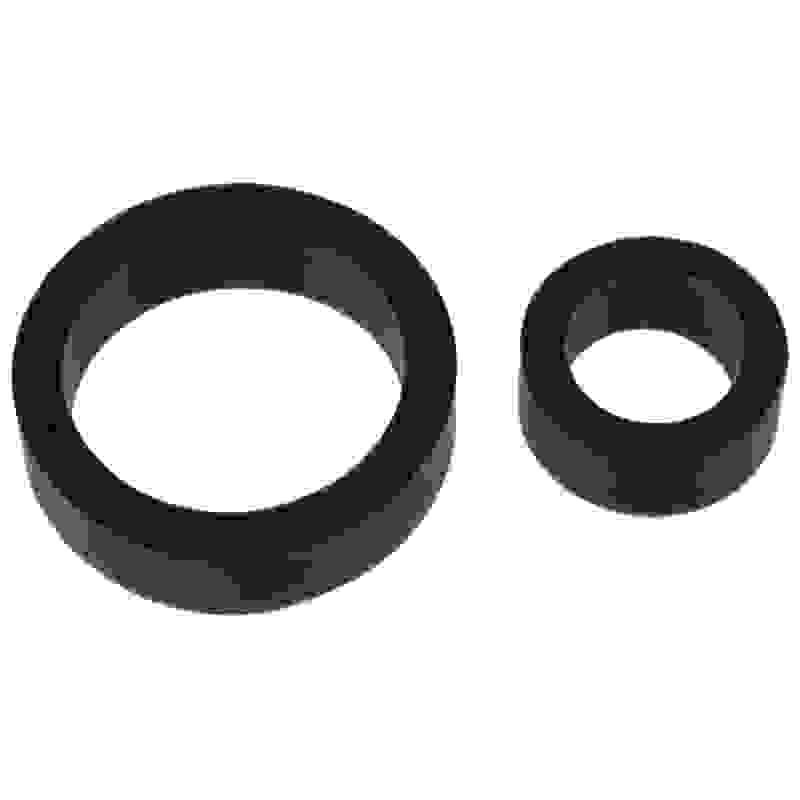 Titanmen Cock Ring Platinum Silicone  Double Pack - Black