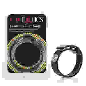 Leather Black 3-Snap Ring