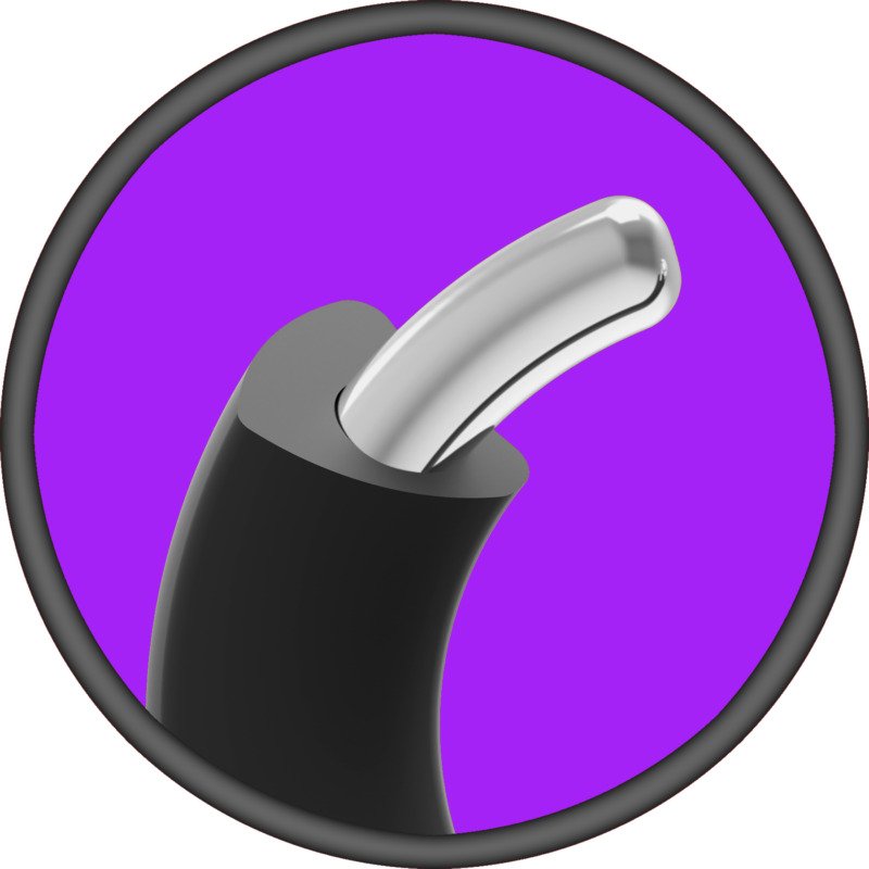 Merci - the Paradox - Silicone Covered Metal Cock Ring - 35mm - Black - Image 2