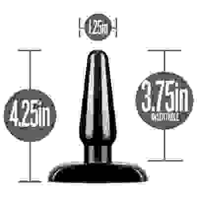 Anal Adventures - Basic Anal Plug - Small - Black