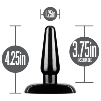 Anal Adventures - Basic Anal Plug - Small - Black