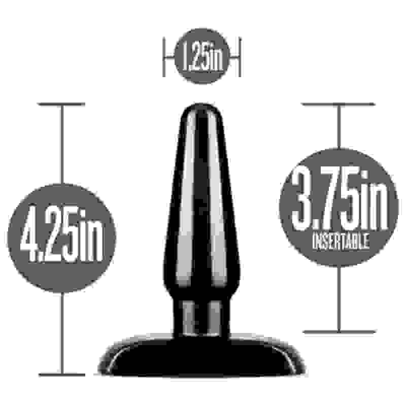 Anal Adventures - Basic Anal Plug - Small - Black