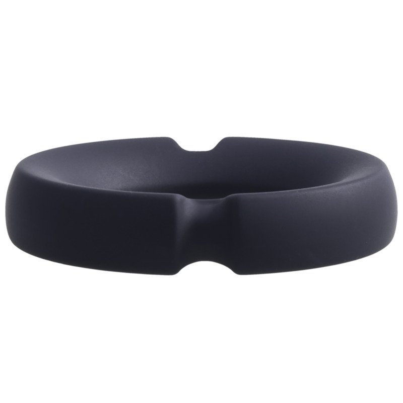 Merci - the Paradox - Silicone Covered Metal Cock Ring - 35mm - Black - Image 4