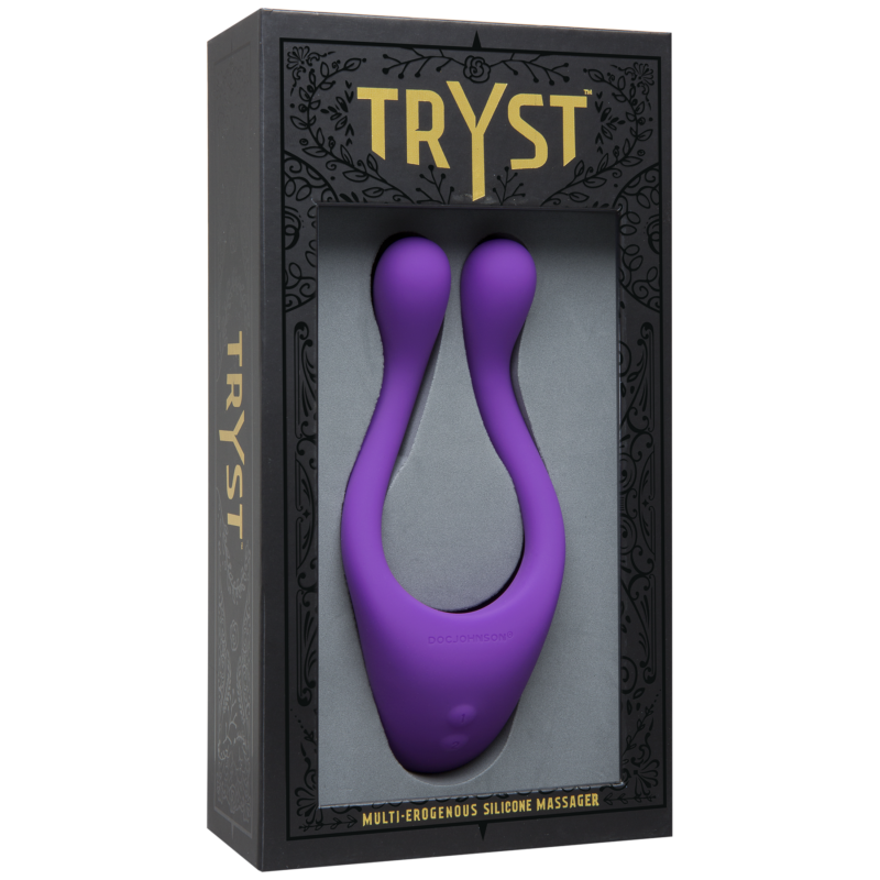 Tryst Multi Erogenous Zone Silicone Massager - Purple - Image 2