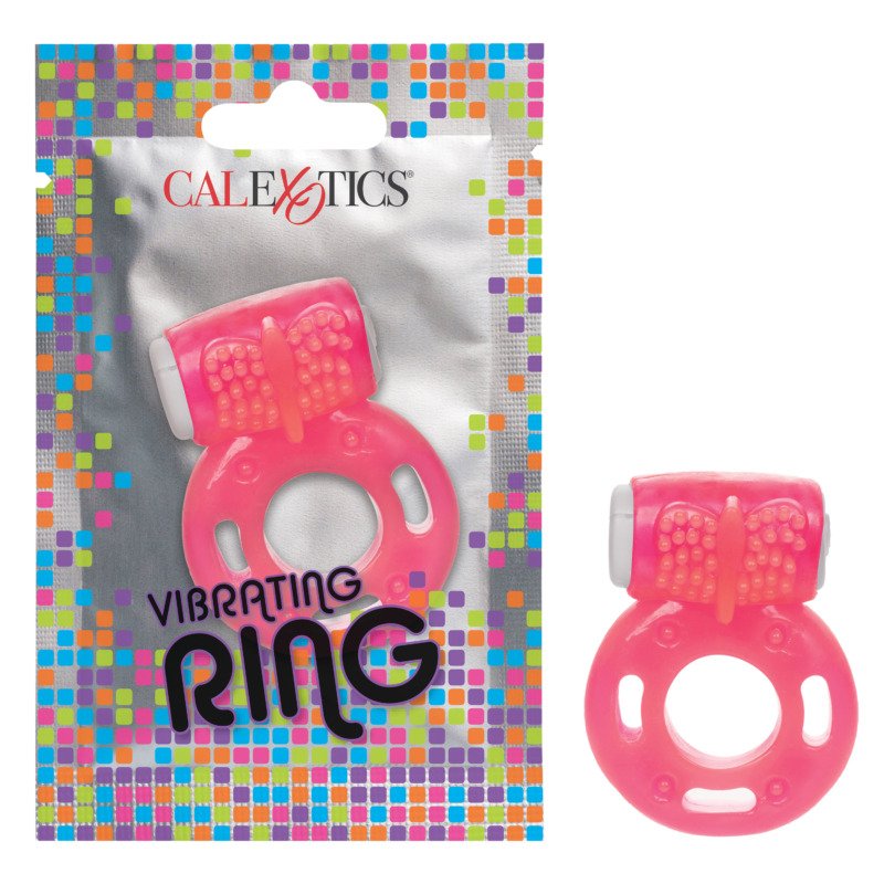 Foil Pack Vibrating Ring - Pink - Image 2