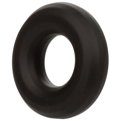 Alpha Liquid Silicone Prolong Medium Ring - Black
