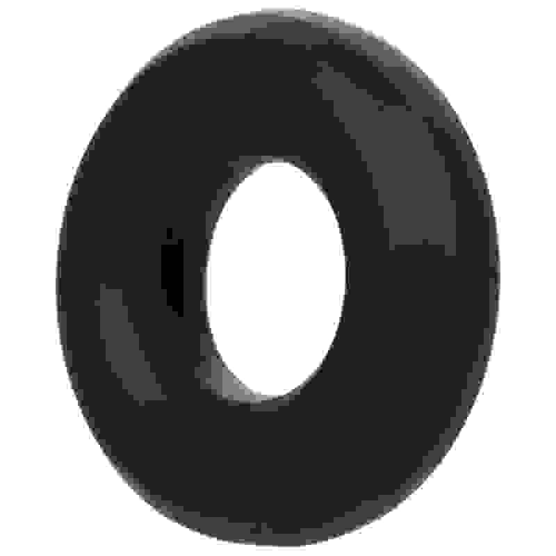 Alpha Liquid Silicone Prolong Medium Ring - Black