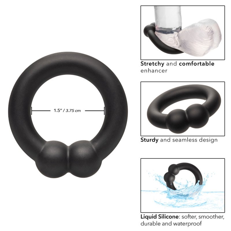 Alpha Liquid Silicone Muscle Ring - Black - Image 4