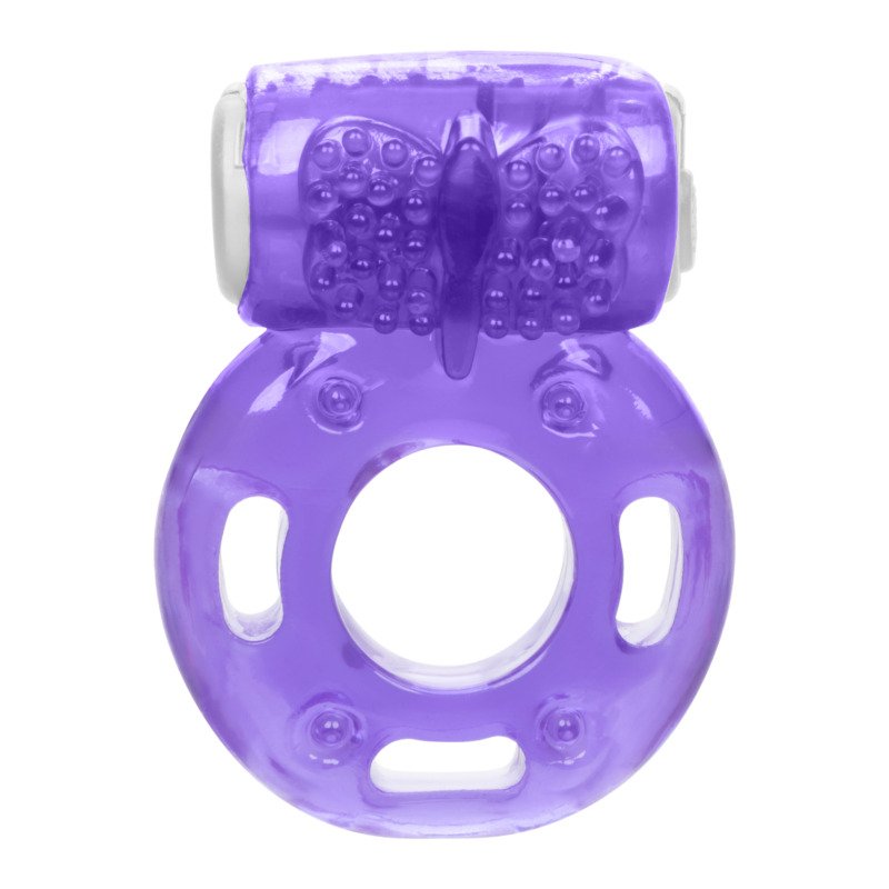 Foil Pack Vibrating Ring - Purple - Image 2