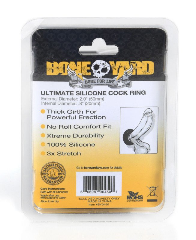Ultimate Silicone Cock Ring - Black - Image 2