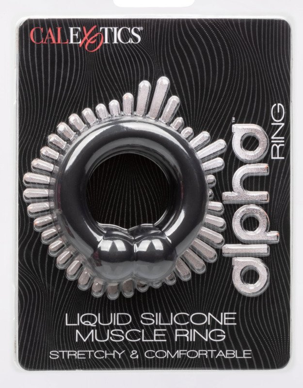 Alpha Liquid Silicone Muscle Ring - Black - Image 2