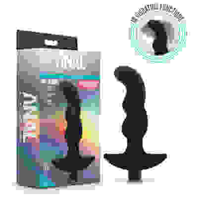 Anal Adventures- Platinum - Silicone Vibrating Prostate Massager 03- Black