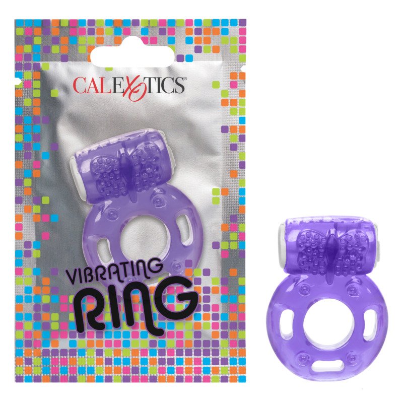 Foil Pack Vibrating Ring - Purple - Image 4