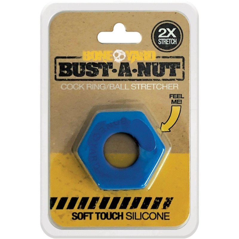 Bust a Nut Cock Ring - Blue - Image 4
