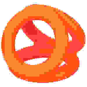 Alpha Liquid Silicone Tri-Ring - Orange  Orange