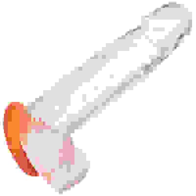 Alpha Liquid Silicone Prolong Large Ring - Orange
