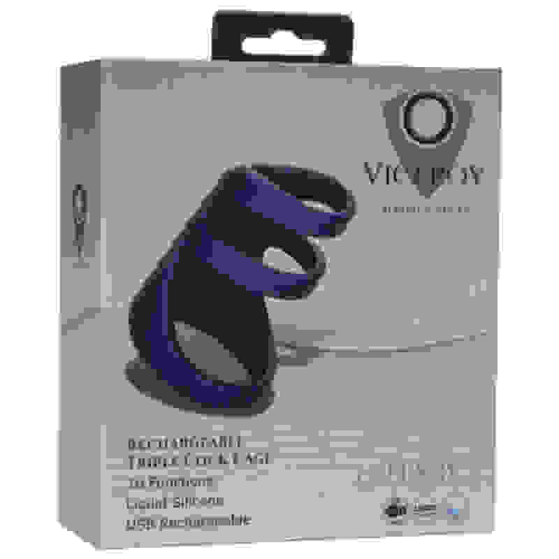 Viceroy Rechargeable Triple Cock Cage - Blue
