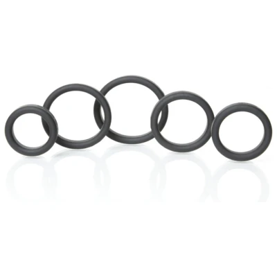 Boneyard Silicone Ring 5 Pc Kit - Black