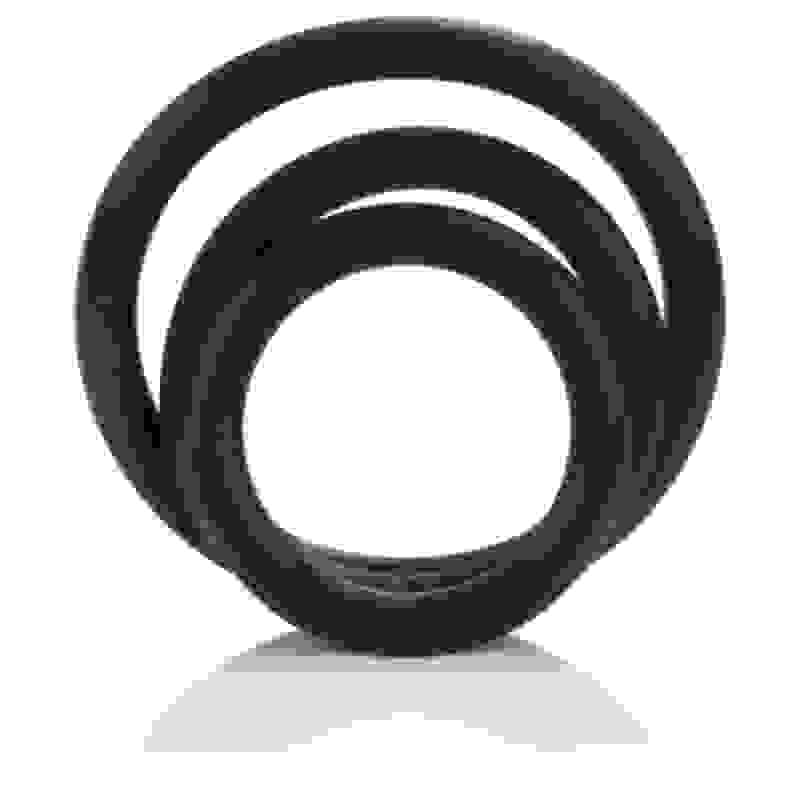 Rubber Ring 3 Piece Set - Black