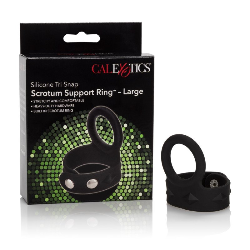 Silicone Tri-Snap Scrotum Support Ring - Large - Image 2