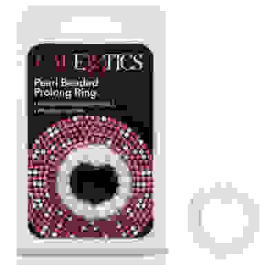 Pearl Beaded Prolong Rings - White