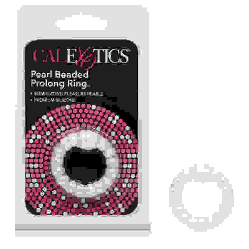 Pearl Beaded Prolong Rings - White