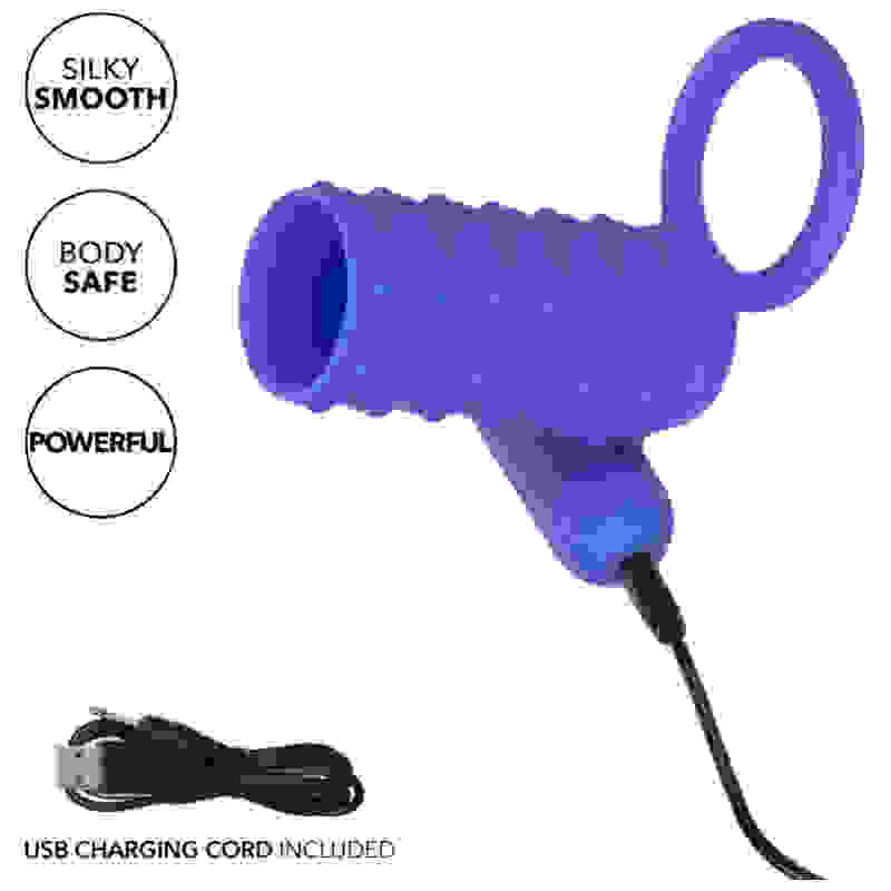 Silicone Rechargeable Endless Desires Enhancer -  Blue