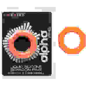 Alpha Liquid Silicone Sexagon Ring - Orange