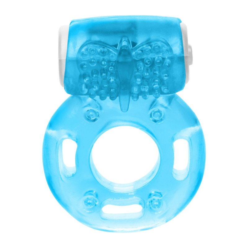 Foil Pack Vibrating Ring - Blue - Image 2