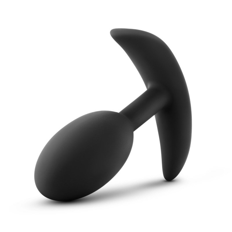 Anal Adventures - Platinum - Silicone Vibra Slim Plug -Medium - Black - Image 2