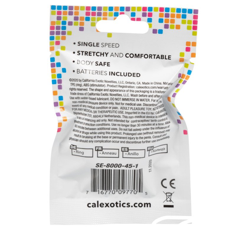 Foil Pack Vibrating Ring - Blue - Image 3
