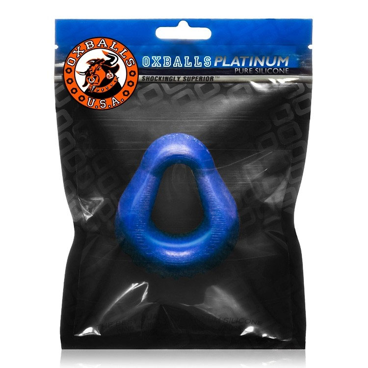 Hung Padded Cockring Oxballs - Blue Balls