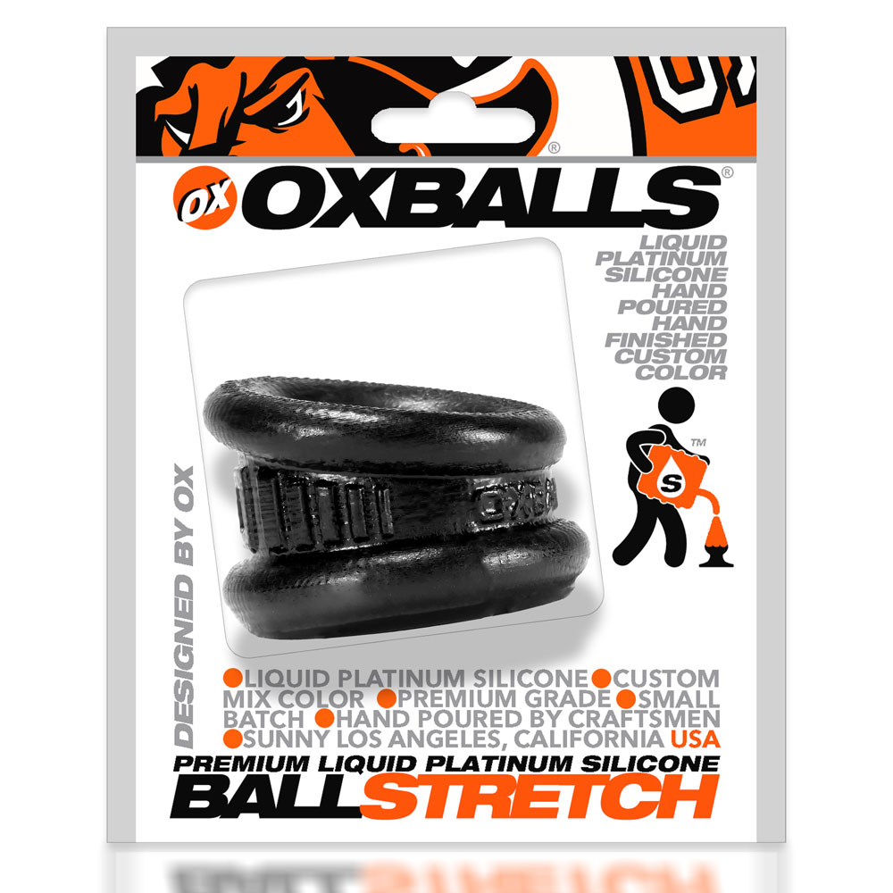 Neo 1.25 Inch Short Ball Stretcher Squishy Silicone - Smoke Black