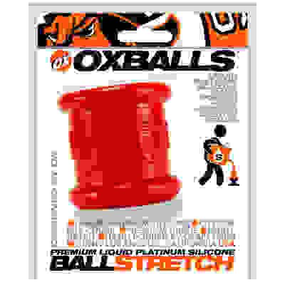 Neo 2 Inch Tall Ball Stretcher Squishy Silicone - Red