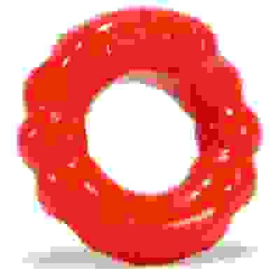 6-Pack Cockring Atomic Jock - Red Solid