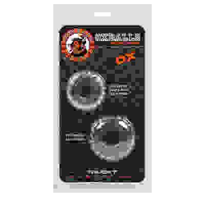 Truckt 2 Piece Cockring Set Atomic Jock - Clear